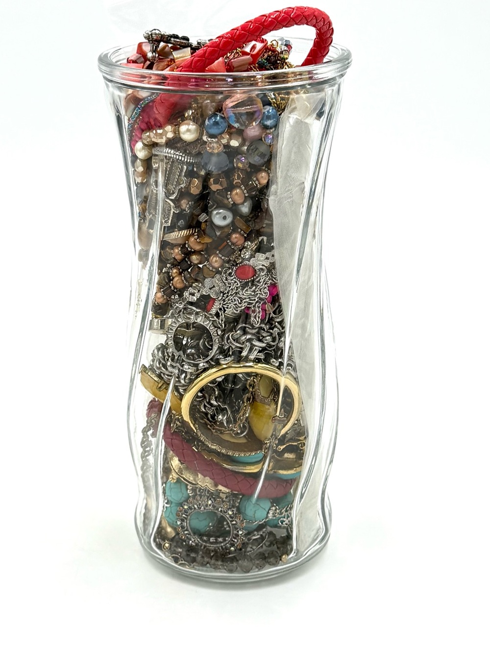 *MYSTERY** Vintage to Modern Jewelry Vase UNTESTED